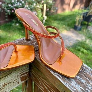 Orange Kitten Heels (y2k)